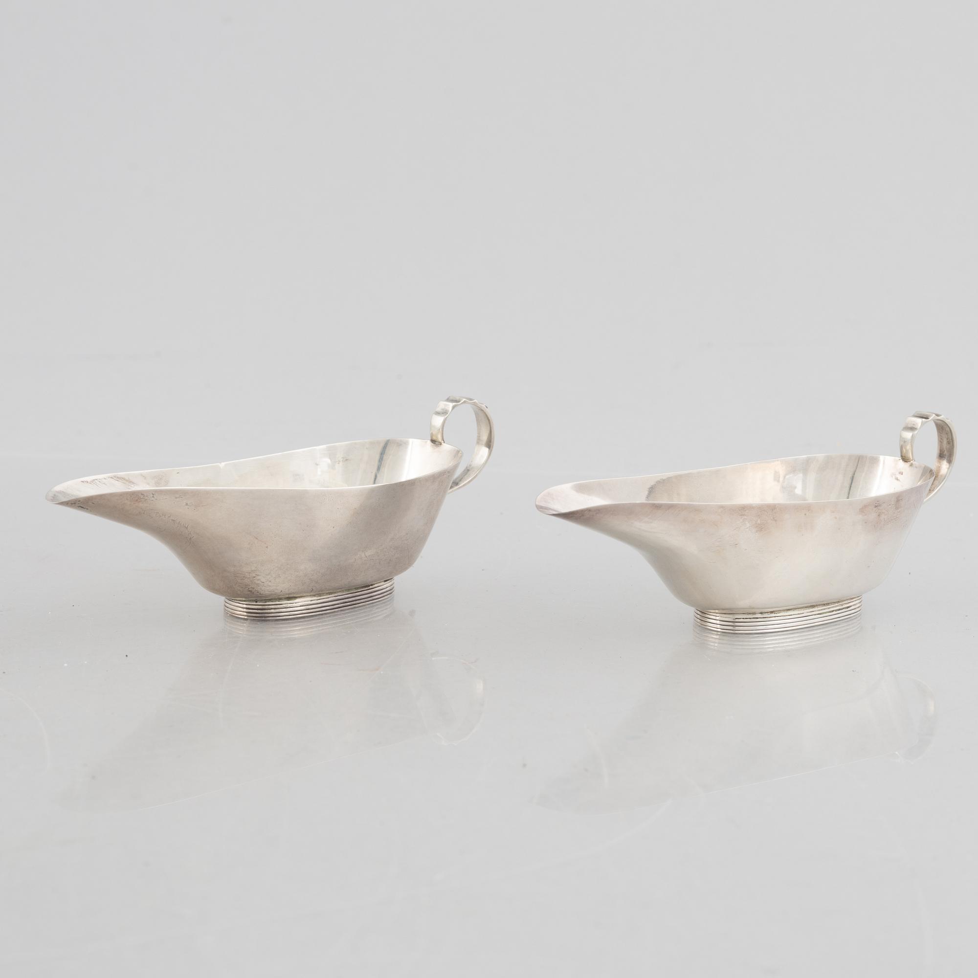 Såssnipor, två stycken, silver, Williams, Birmingham 1910.