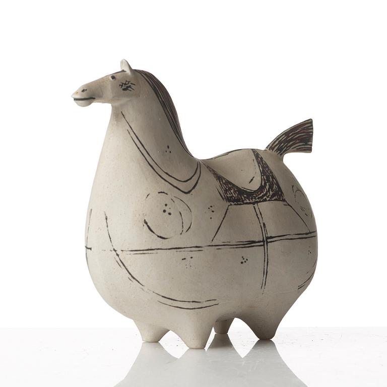 Stig Lindberg, a "Springare" stoneware sculpture of a horse, Gustavsberg studio, Sweden 1952-72.