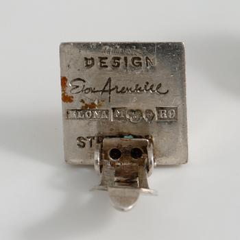 ELON ARENHILL, ring samt örhängen, Malmö, 1967.