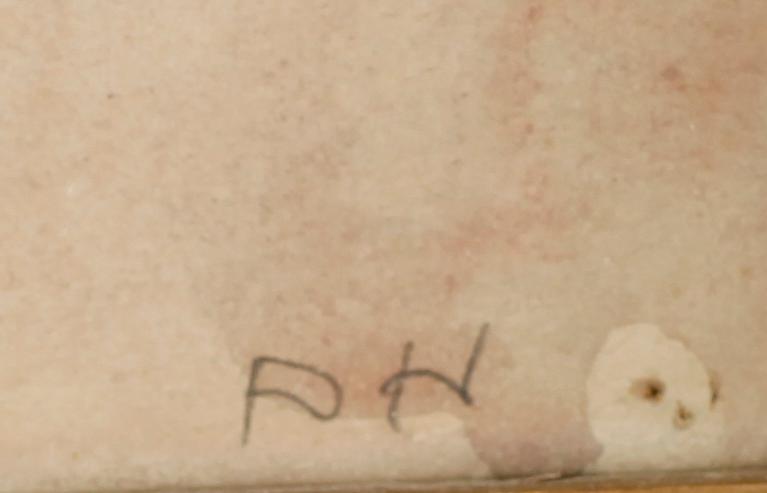 ALFRED HEDLUND, akvarell och tusch, monogramsignerad.