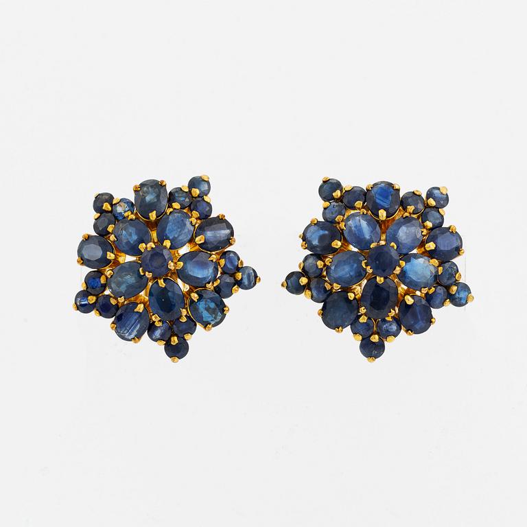 sapphire earrings.