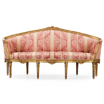 516. A Gustavian late 18th century sofa.