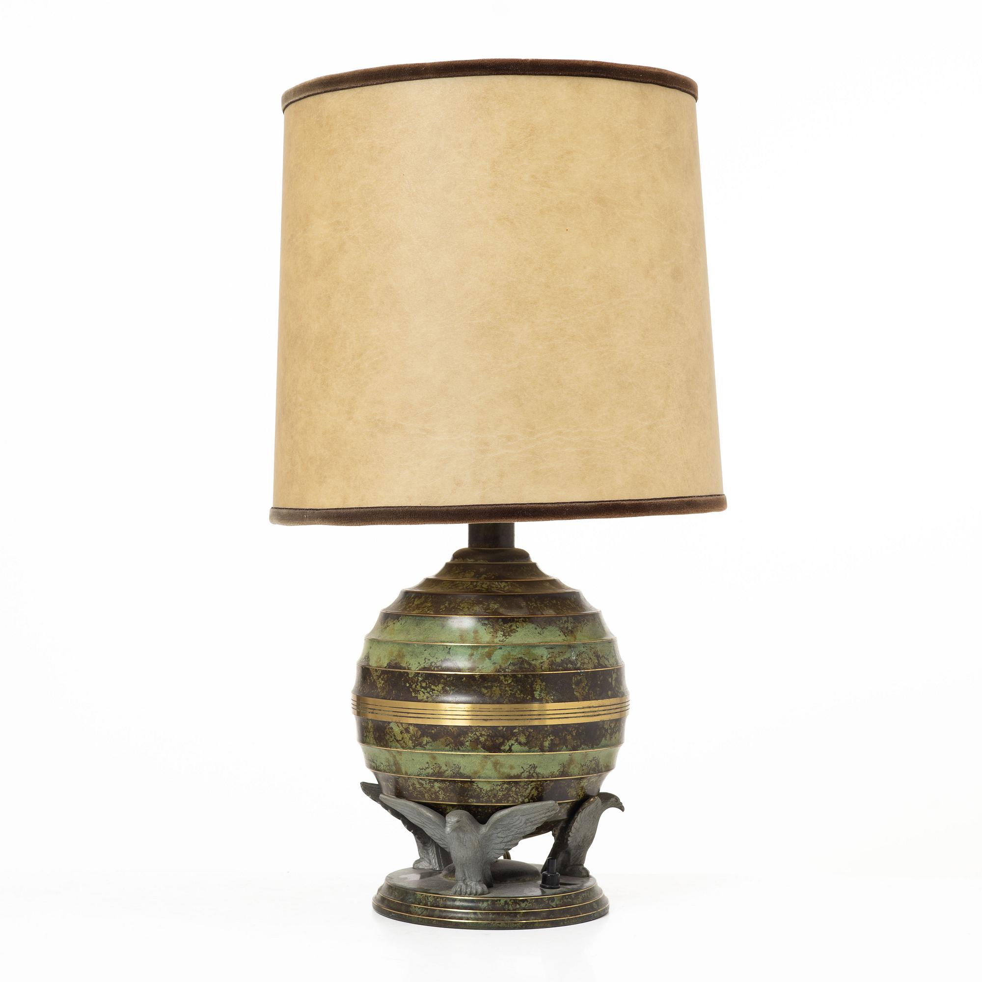 An Art Deco table lamp, 1920s/30s.