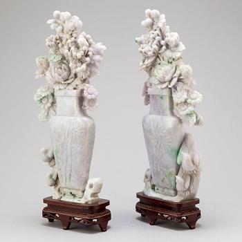 Two Chinese stone sculptures, 20th Century.