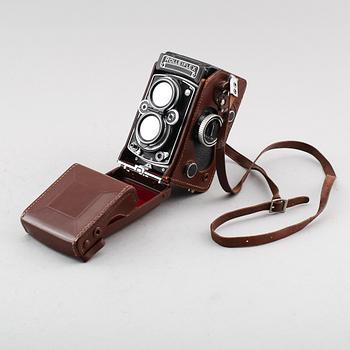 KAMERA, Rolleiflex, Franke & Heidecke, Braunschweig, 1900-talets mitt.