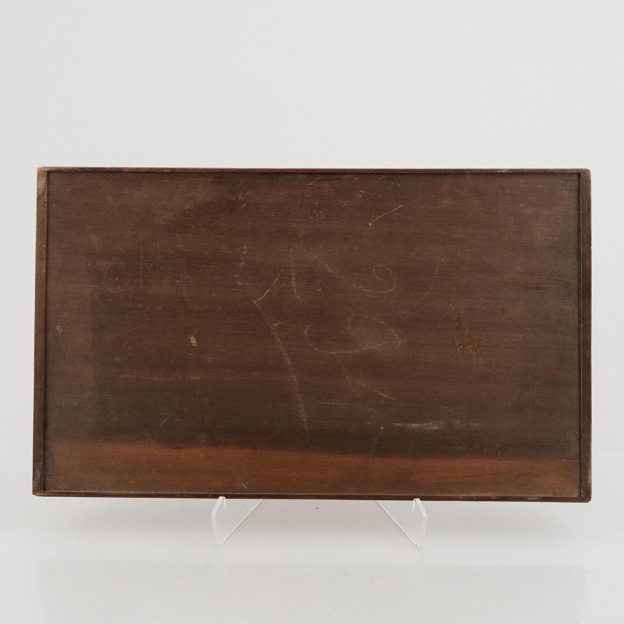 Emile Gallé, bricka, Art Nouveau, Frankrike, 1800-talets slut.