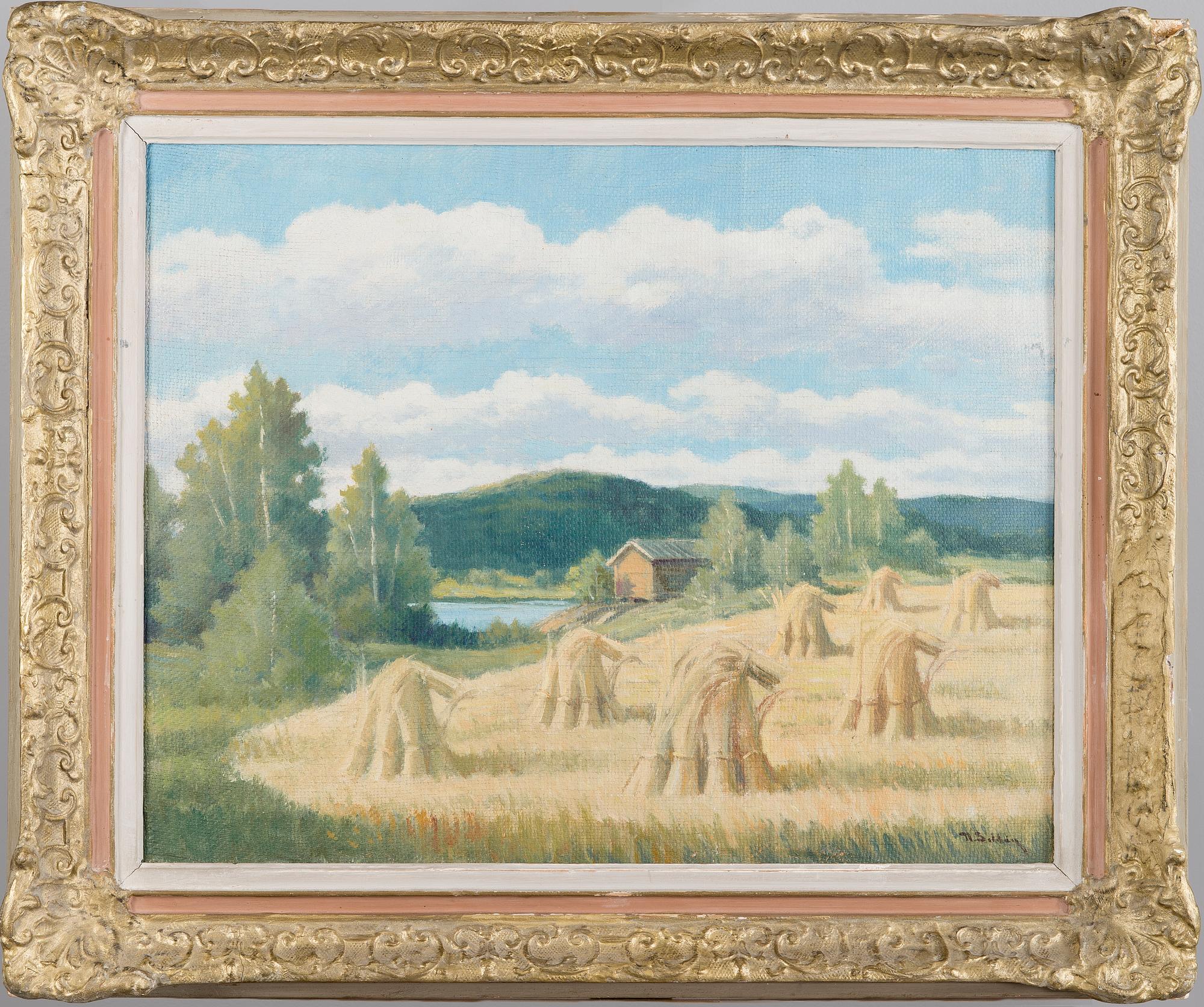 UUNO SOLDAN, öljy kankaalle, signeerattu.