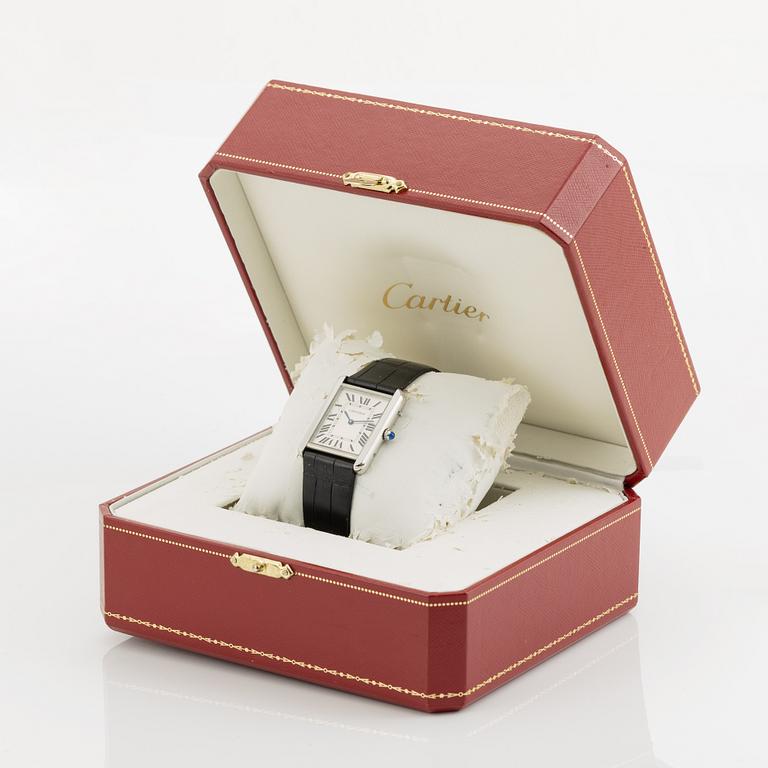 Cartier, Tank Solo, wristwatch, 34,8 mm x 27,4 mm.