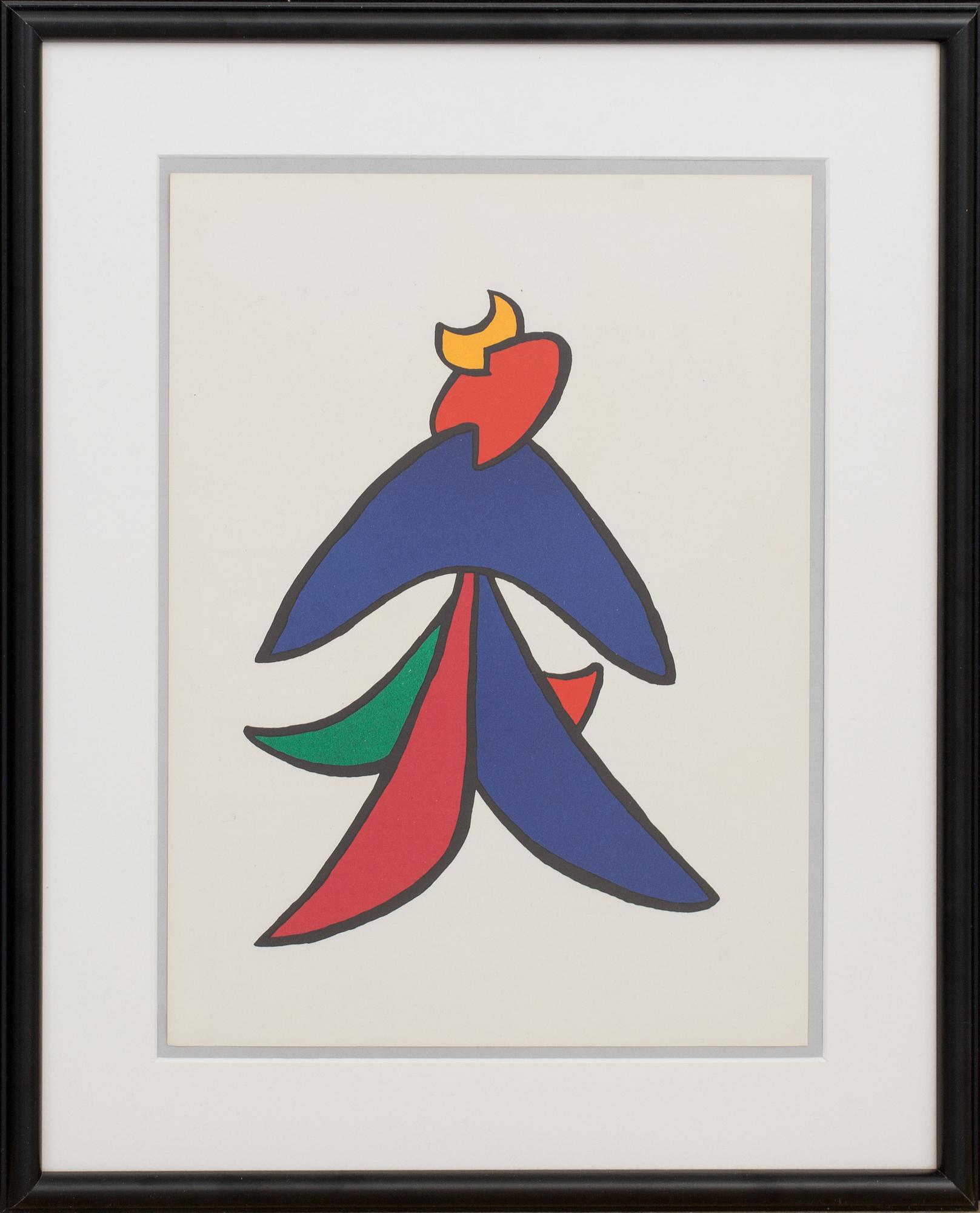ALEXANDER CALDER, lithographe in colours, unsigned, from Derrière le Miroir 1963.