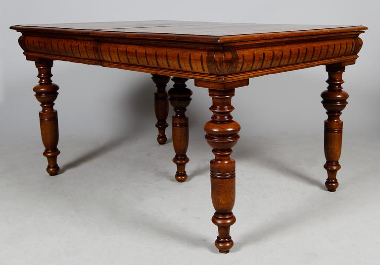 MATSSALSBORD, ek, nyrenässans, sent 1800-tal.