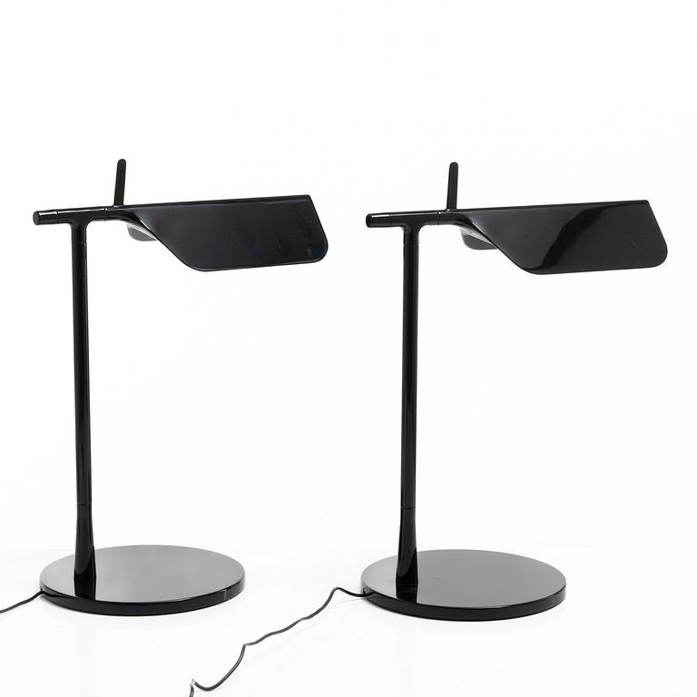Table lamps, a pair, "Tab T", Flos.
