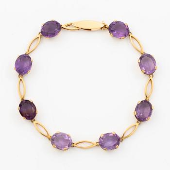 Stigbert, Engelbert, armband, 18K guld med ametister.