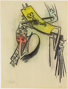 WIFREDO LAM, 10 litographs, signed and numbered 77/262.