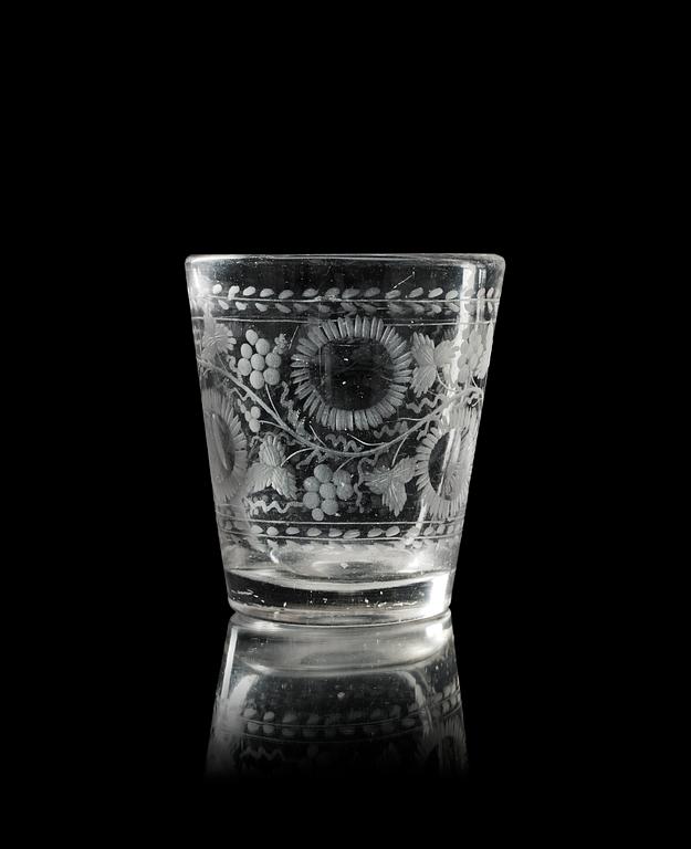 A German/ Bohemian beaker, 18th Century.