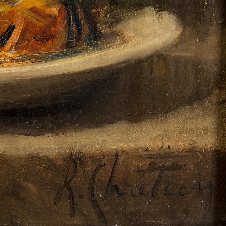 RENÉ LOUIS CHRÉTIEN, oil on canvas, signed.