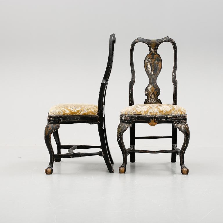 STOLAR, ett par, barock, 1700-tal.