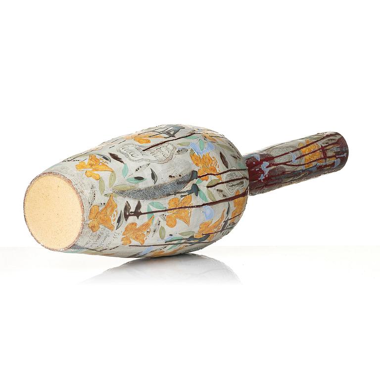 Eva Bengtsson, a stoneware floor vase "Blomstra", own studio, Frillesås, 2016.