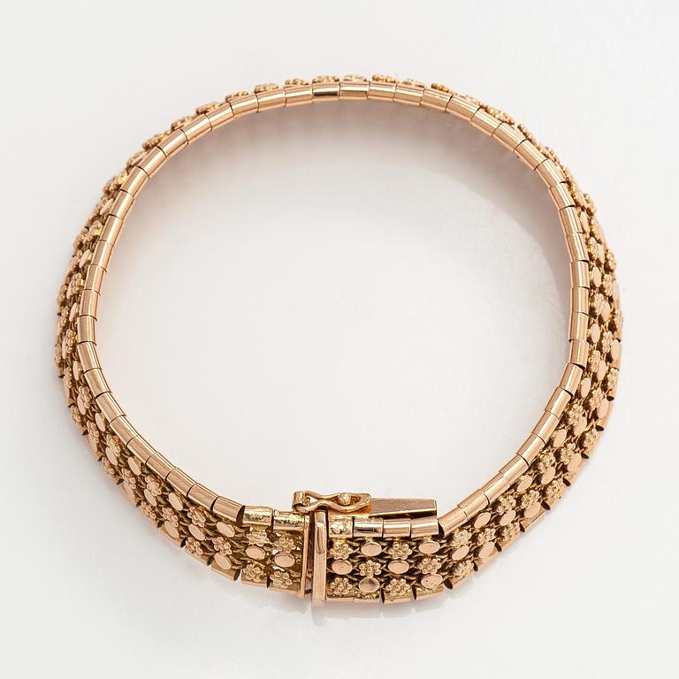 Bracelet, 14K gold, Aikala, Helsinki 1970.