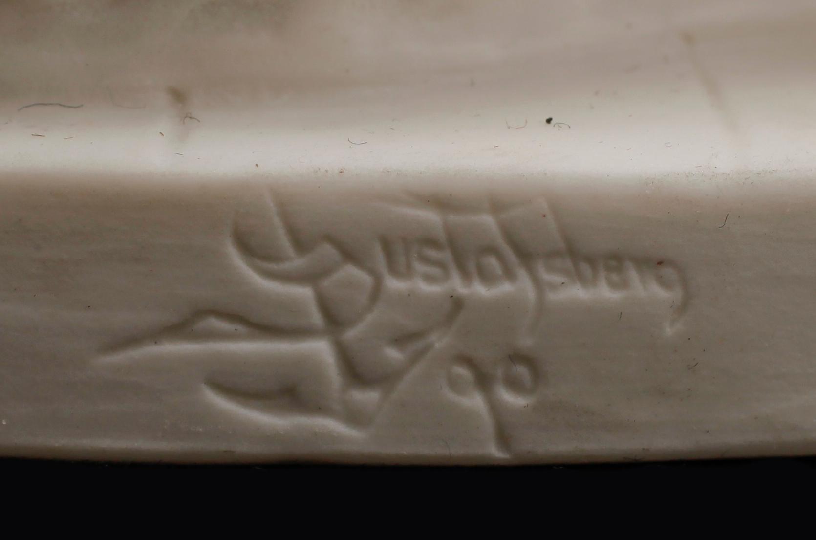 FIGURINER, 2 st, parian, Gustafsberg, tidigt 1900-tal.