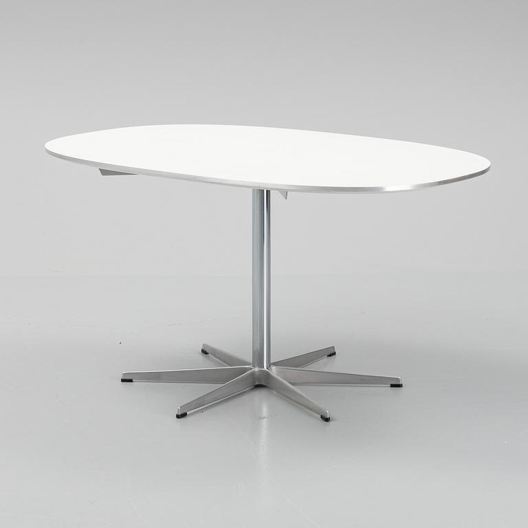 An Arne Jacobsen table for Fritz Hansen, Signed with label and dated 1985.