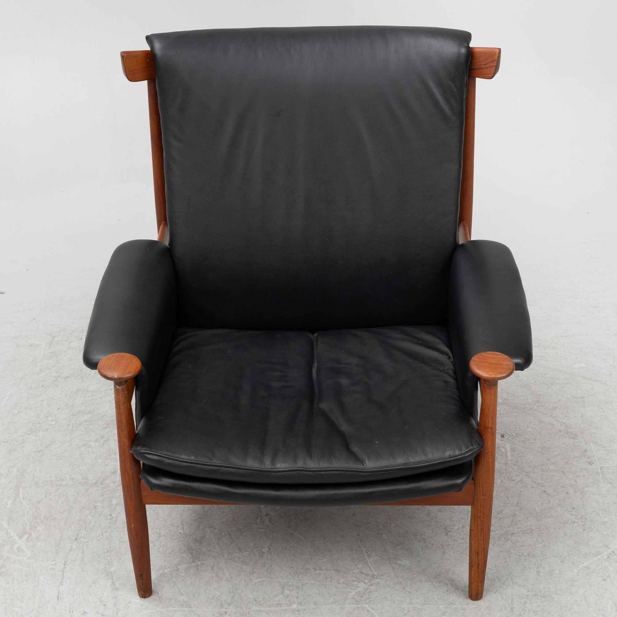 Finn Juhl, a 'Bwana' easy chair, France & Son, Denmark.