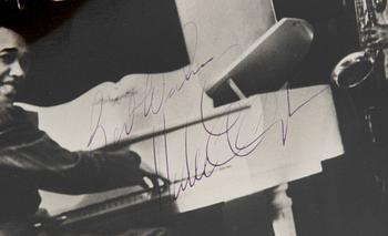 Duke Ellington silver gelatin photo by Sören Hoffman with signature.