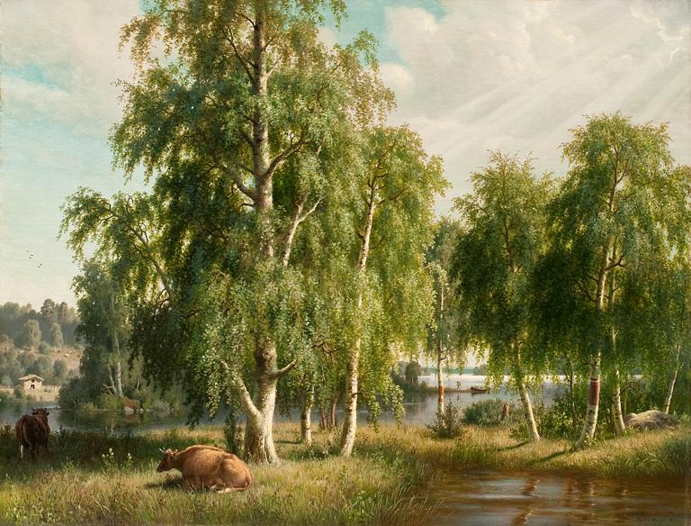 Ferdinand von Wright, SUMMER LANDSCAPE.