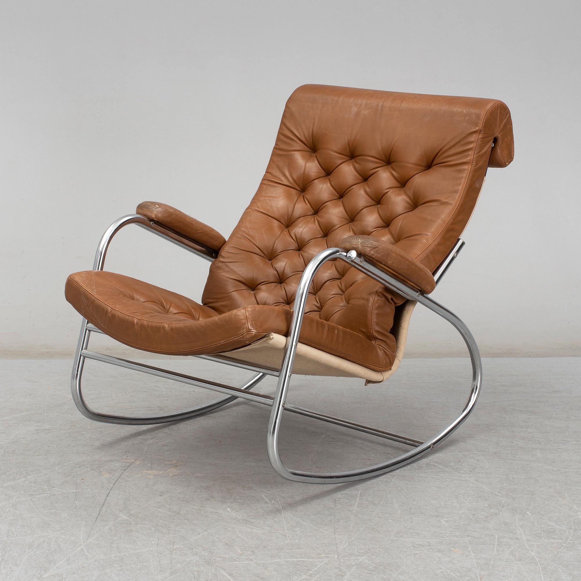 A 1970s/1980s rocking chair by IKEA. - Bukowskis