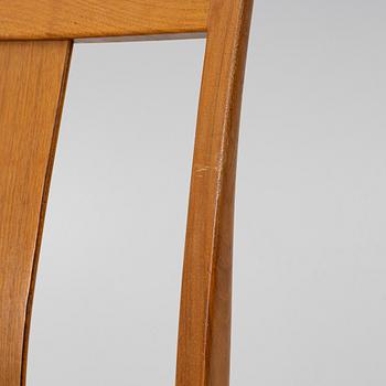 Carl-Evert Ekström, dining table with four chairs, AB Johansson & söner, Hyssna. Mid-20th century.