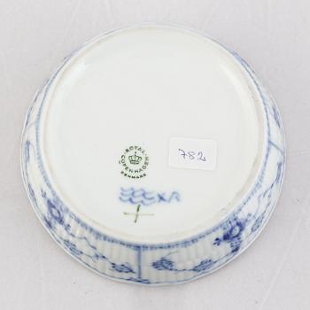 A 'Blue Fluted Plain' porcelain toffee bowl, Royal Copenhagen, model 1, 1963.