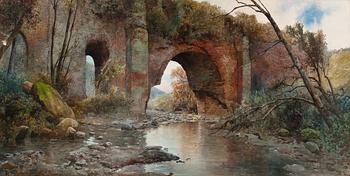 358. Ettore Roesler Franz, AN OLD AQUEDUCT.