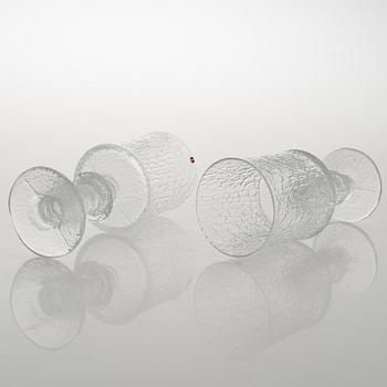 TIMO SARPANEVA, set of eight 'Juhlalasi' 2140 drinking glasses for Iittala.