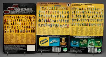 STAR WARS, 6 stycken actionfigurer, Kenner samt Palitoy, 1983-84.