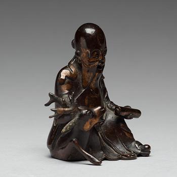 FIGURIN, brons. Qingdynastin, 1700-tal.