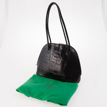 MULBERRY Black Congo Leather Breton Shoulder Bag.