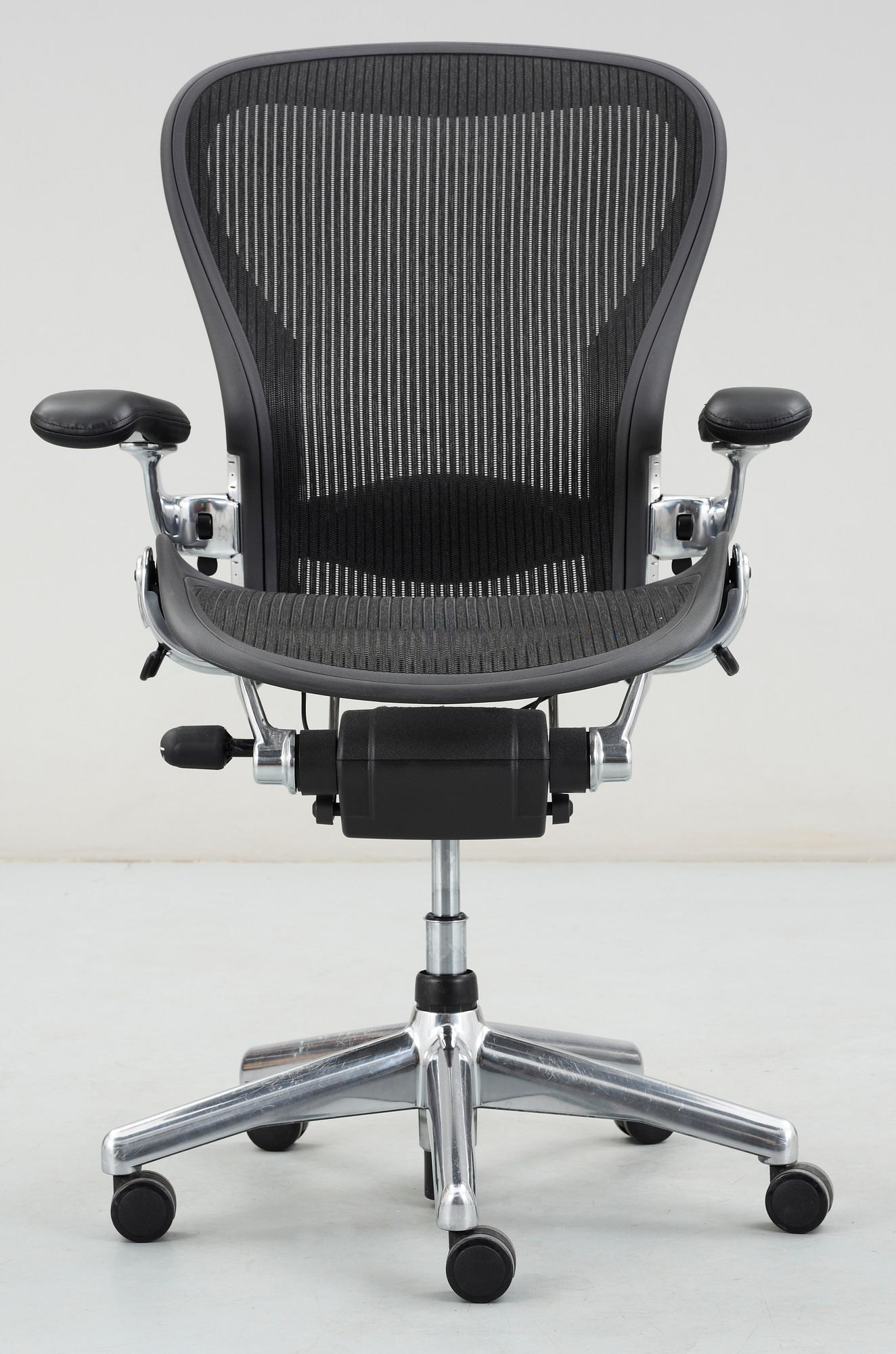 SKRIVBORDSSTOL, "Aeron", Donald Chadwick och Bill Stumpf, Herman Miller, formgiven 1994.