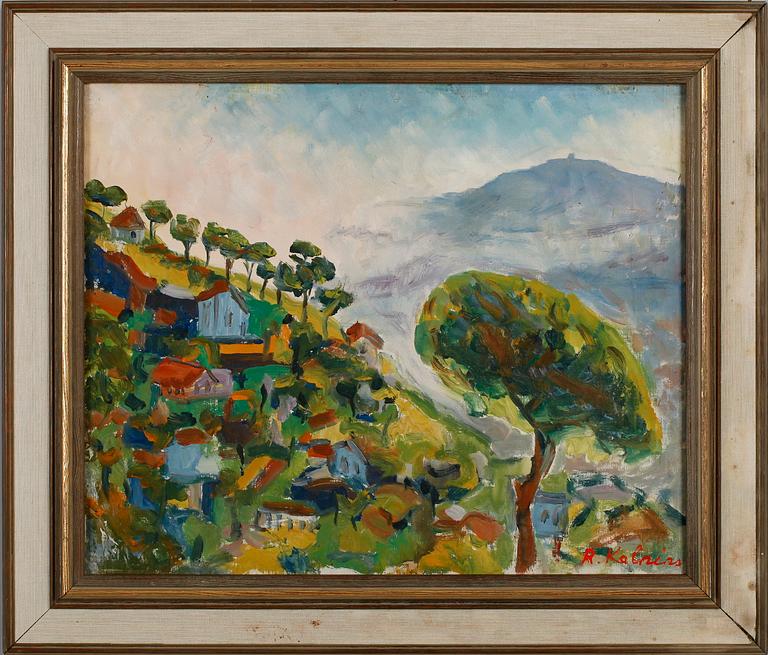 REINHOLDS KALNINS, olja på duk, signerad.