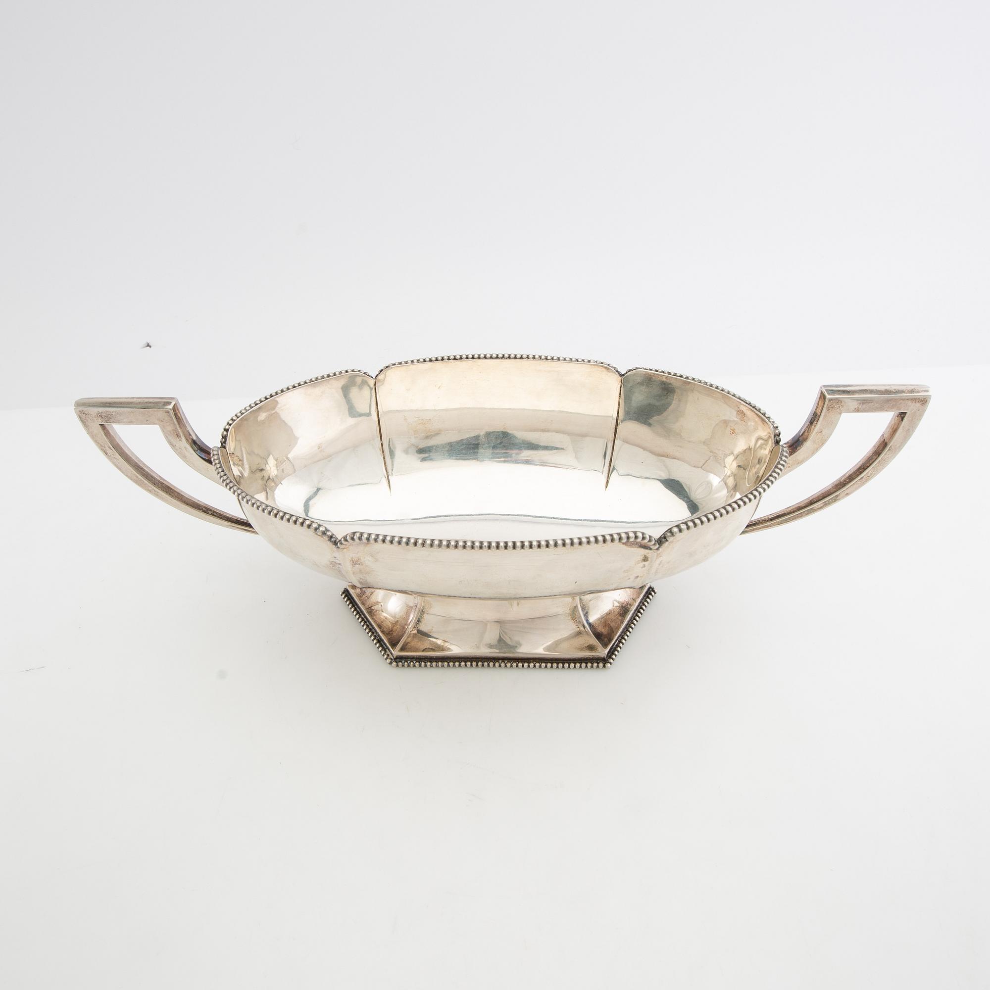 Jardinière silver Swedish import marks first half of the 20th century.