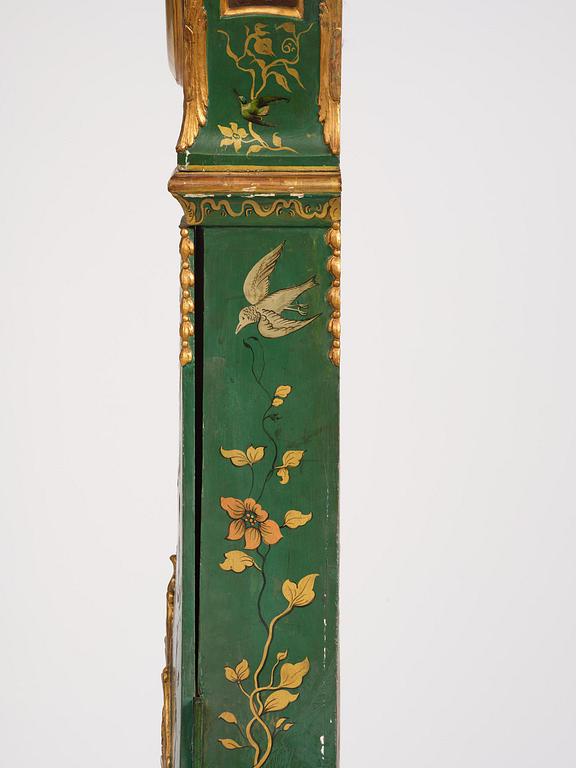 A rococo longcase clock by P. Ernst (watchmaker in Stockholm 1753-84).