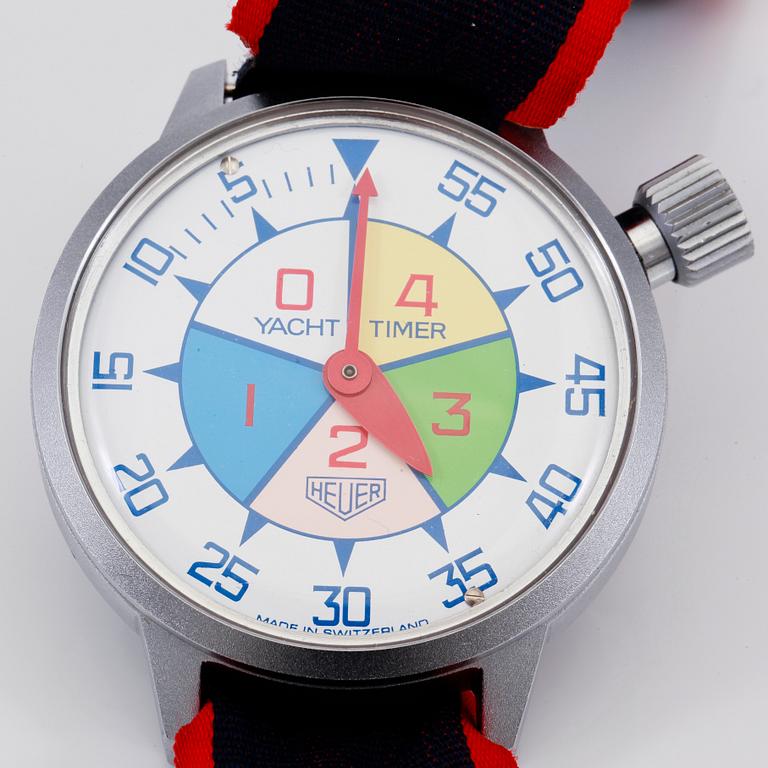 STOPPUR, stål, Heuer, Yacht Timer, 1970-tal.