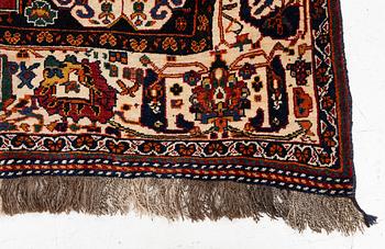An antique Kashkuli Qashqai rug, South Persia, c. 249 x 150 cm. .