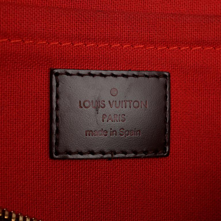 LOUIS VUITTON, a Damier Ebene canvas tophandle bag, "Ribera Satchel".