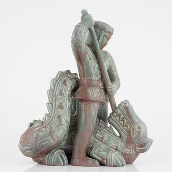 A stoneware figurine by Gunnar Nylund, Rörstrand, numbered 14/25.