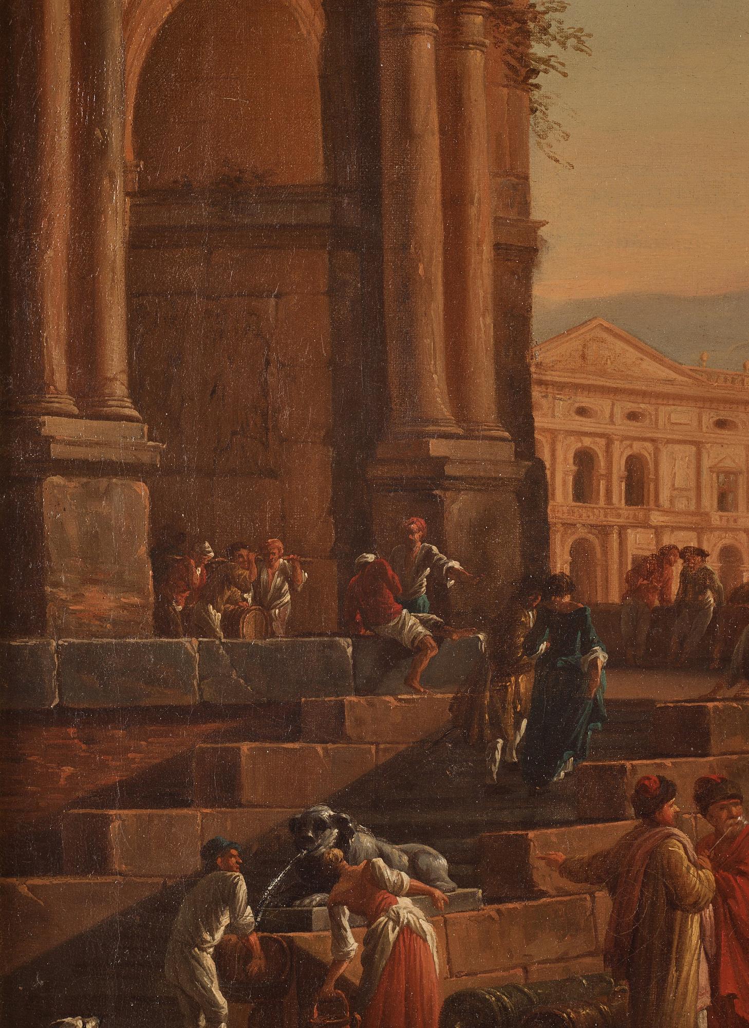 Joseph Vernet Circle of, Harbour scene.