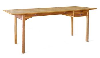 166. AN OAK DESK,