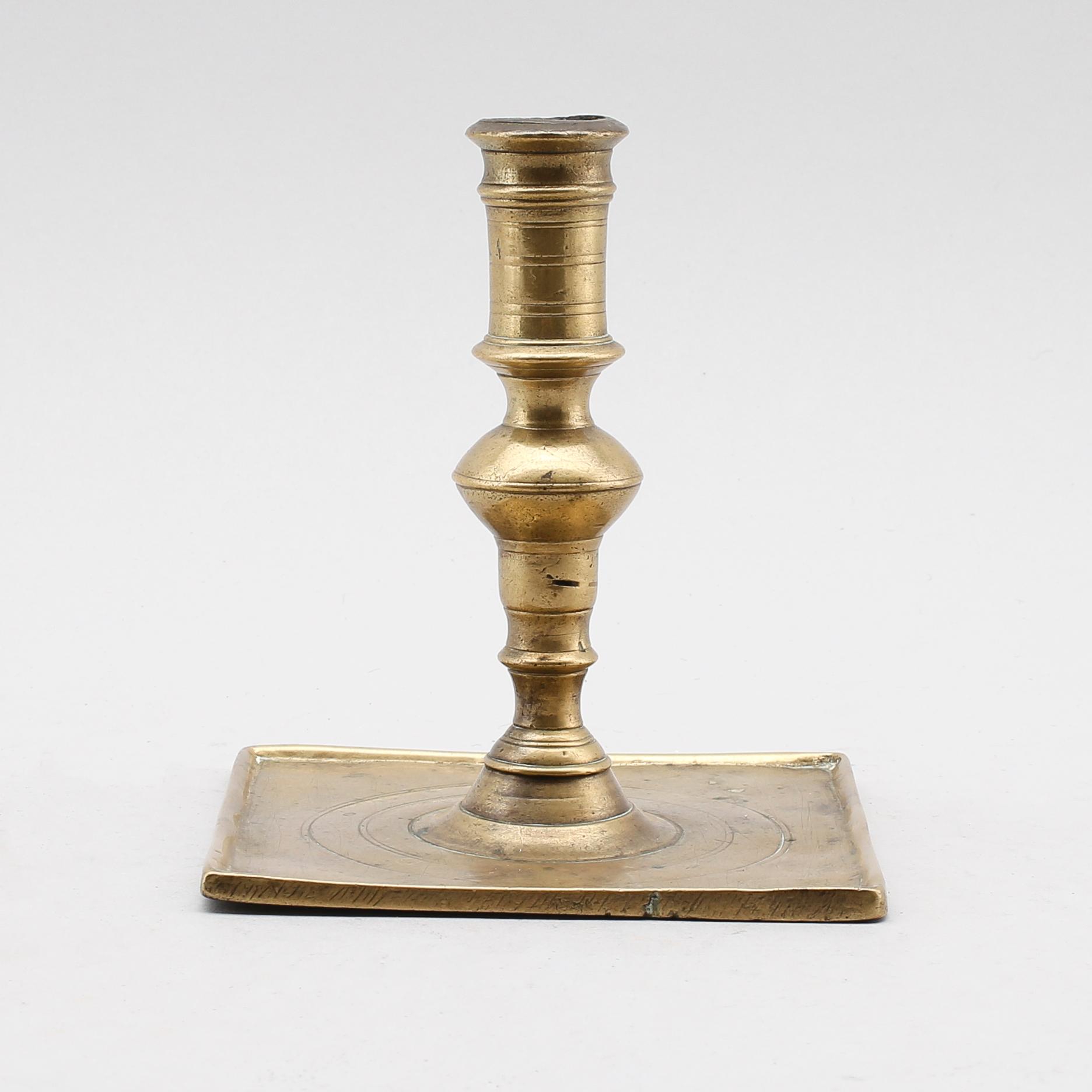 LJUSSTAKE, brons, 1600-tal.