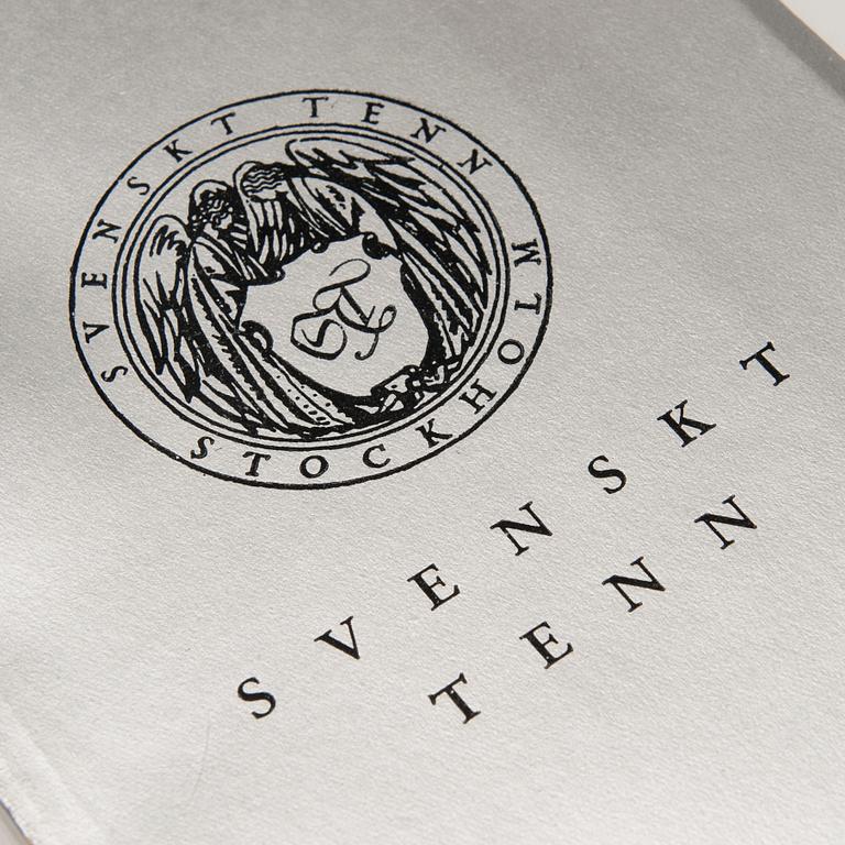 KATALOG, Firma Svenskt Tenn, Stockholm 1931.