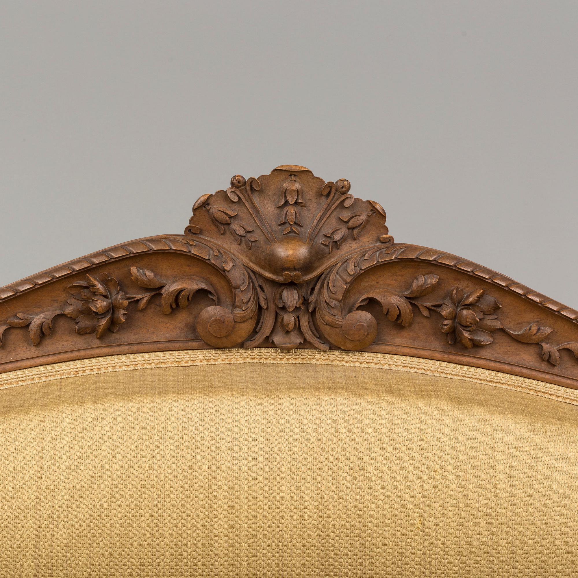A second half of the 19th century rococo style sofa.