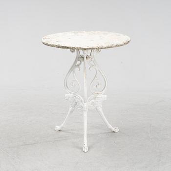 A café table, 20th Century.