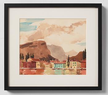 Lotte Laserstein, Stadsvy, Torbole, Italien.